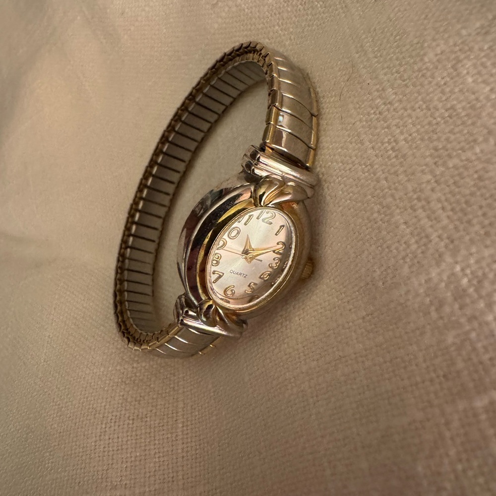 Vintage Silver and Gold Quartz Watch